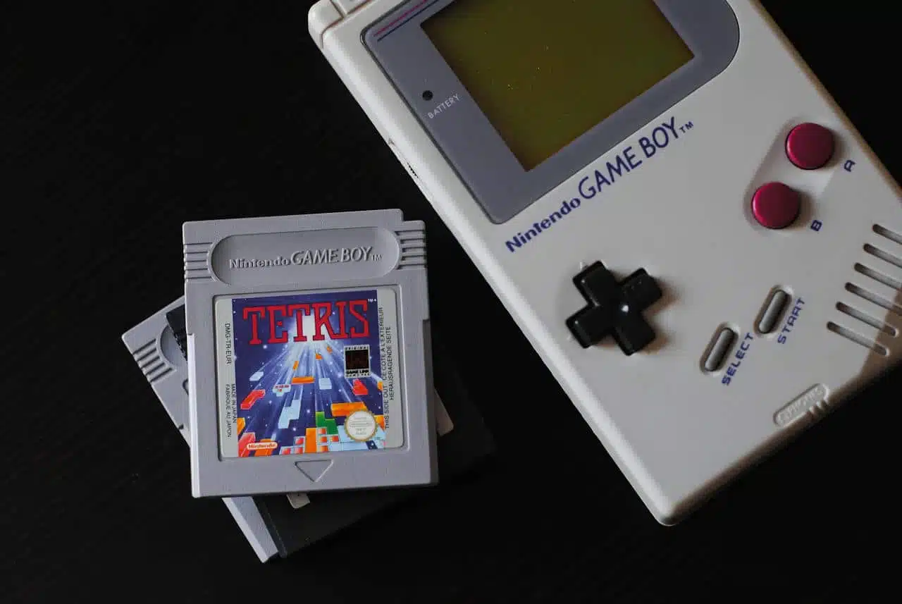 Game Boy with Tetris Cartridge