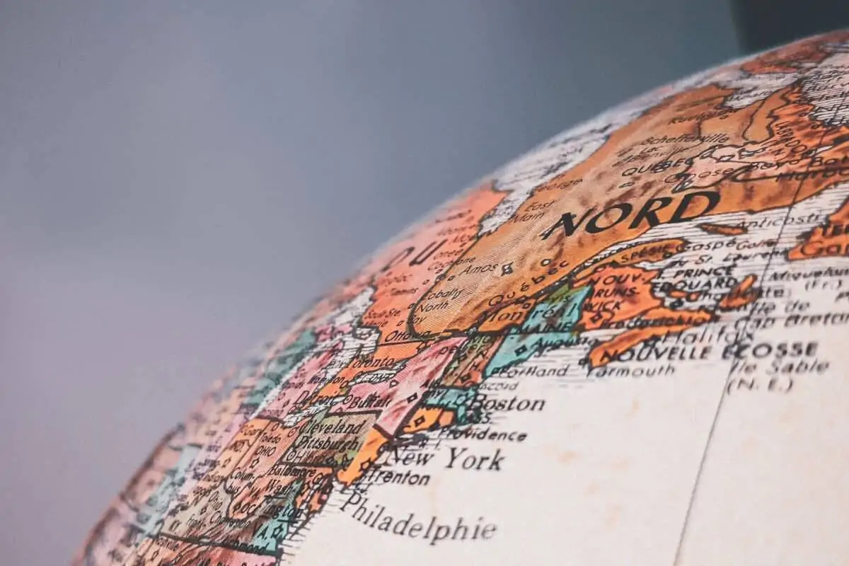 Section of a globe showing america - Image by Sigmund on Unsplash