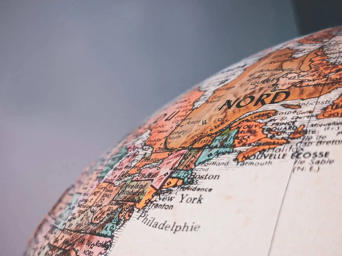 Section of a globe showing america - Image by Sigmund on Unsplash